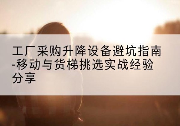 元阳移动式升降机怎么选-工厂采购升降设备避坑指南-移动与货梯挑选实战经验分享